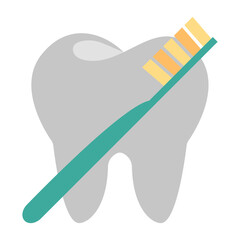 Dental Cleaning Icons for Oral Hygiene