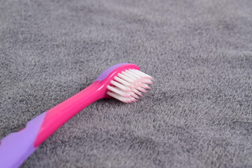 Close up Colorful Children's Toothbrushes