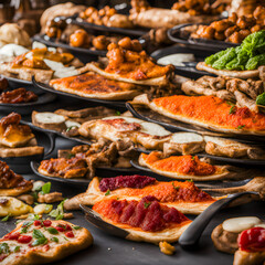 Obraz premium Food related images with dilacious taste