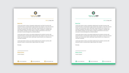 Modern Corporate Business Letterhead Design Template
