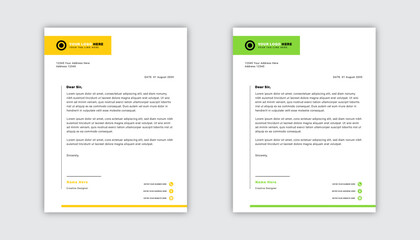 Modern Corporate Business Letterhead Design Template