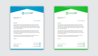 Modern Corporate Business Letterhead Design Template