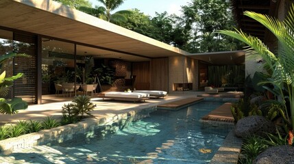 Image of tropical design home