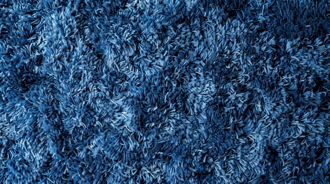 Textured blue carpet close-up view. Interior design concept - Powered by Adobe