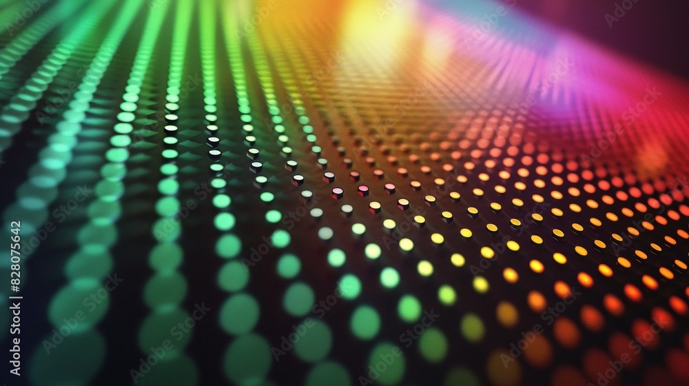Poster colorful abstract composition featuring dots and lines. artistic pattern concept