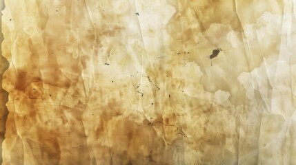 Wrinkled and creased piece of paper. Aged texture concept