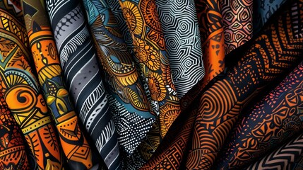 Vibrant flower pattern with a variety of colors and shapes. Botanical artwork concept