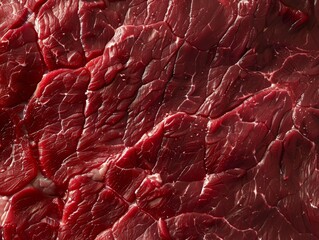 Close-up of meat with rich red coloring. Culinary ingredient concept