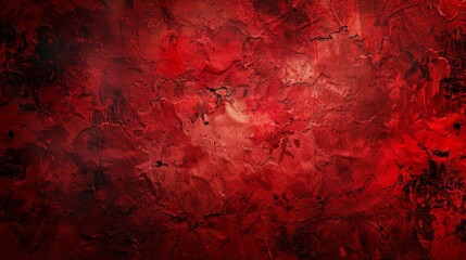 Wall with red paint showing signs of wear with splatters. Distressed surface concept - Powered by Adobe