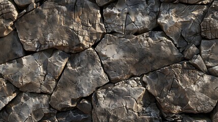 Assortment of stone textures with individual characteristics. Texture diversity concept