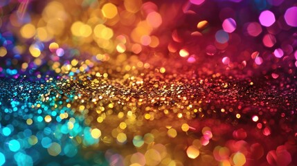 Glittering sequins shimmering in the light