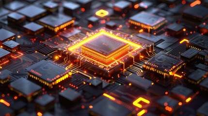 Glowing core of digital innovation