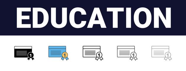 Different style Back to school icons collection. outline icons related to higher education. editable outline, back to school icons, back to school collection, outline icons, higher education icons,