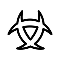 Hazard Icon Vector Symbol Design Illustration