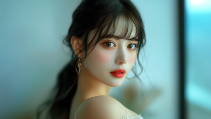 美しい かわいい 女性 日本人モデル ポートレート