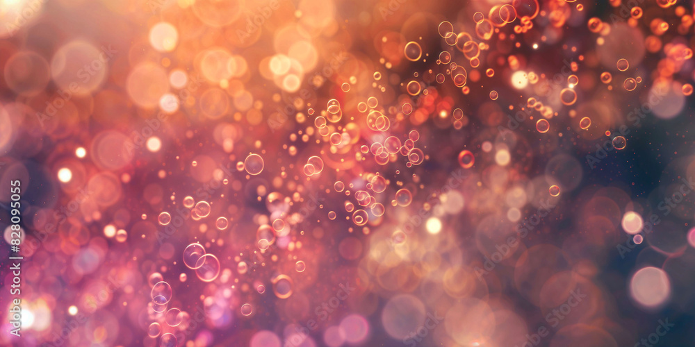 Poster golden wave of particles moving creating a sense of depth and energy - generative ai