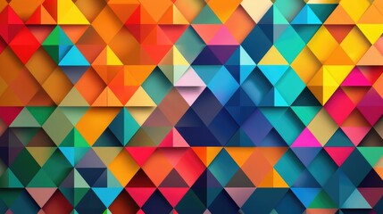 Fototapeta premium Colorful background with geometric pattern seamlessly integrated