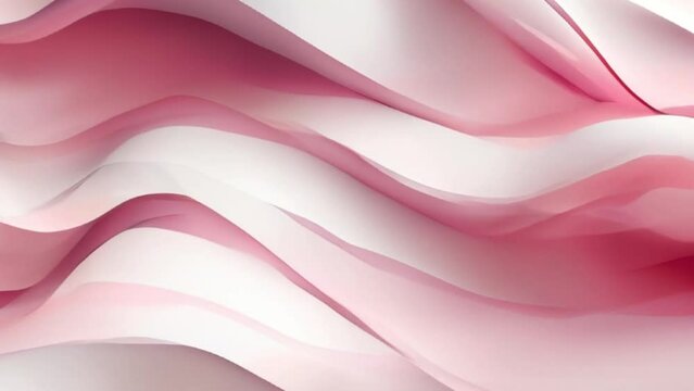 Pink and white pastel gradient wave lines smooth, motion