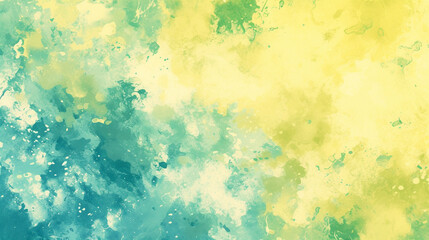 幻想的な黄色と緑色のテクスチャ背景　Generative AI