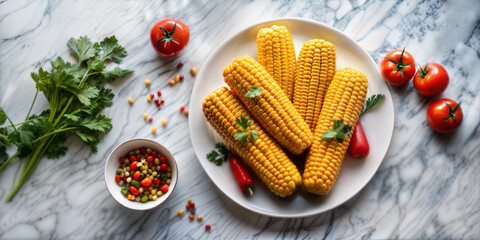 Fresh Corn popular vegetable rich in various nutrients