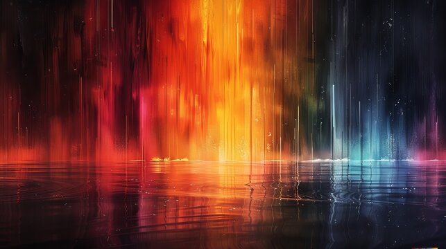 Giclee graphic print, museum quality print, contemporary art, perfect horizontal waveform snapshot of techno music DAW track, tropical color theme, perfect composition, ultra dark, ultra minimal, thin
