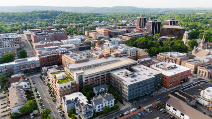 Aerial Drone of Morristown New Jersey Summer 2024