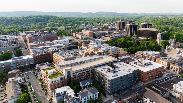 Aerial Drone of Morristown New Jersey Summer 2024