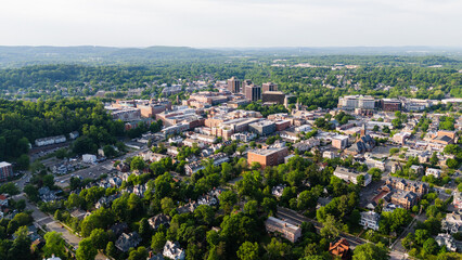 Aerial Drone of Morristown New Jersey Summer 2024