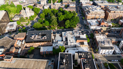 Aerial Drone of Morristown New Jersey Summer 2024