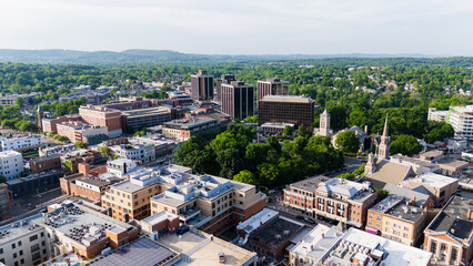 Aerial Drone of Morristown New Jersey Summer 2024