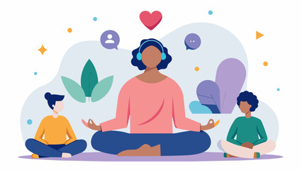 A selfcare workshop incorporating a segment on reflective listening for improving selfawareness and selfcompassion.. Vector illustration