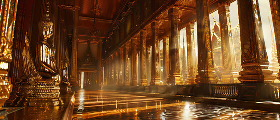 Fototapeta premium Angkor Wat in the Asian zone where various details can be seen beautifully.
