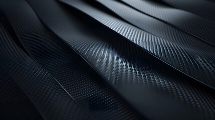 Fototapeta premium Abstract background dark with carbon fiber texture vector illustration