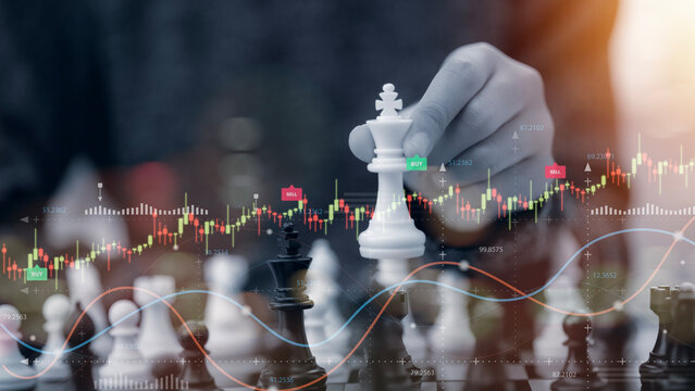 A chess game is being played with a white king and a black pawn