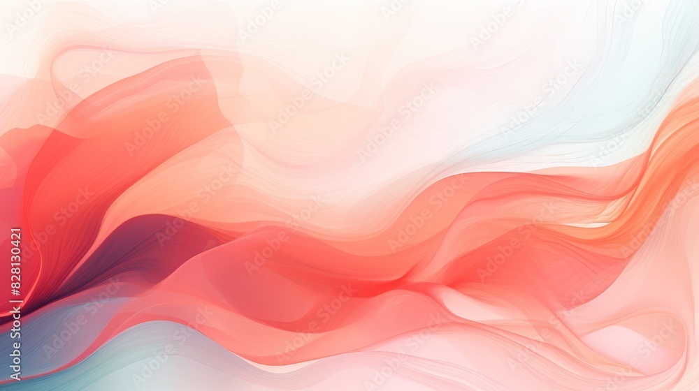 Poster abstract art blended red white colors, creating flowing dynamic pattern. ideal backgrounds, graphics