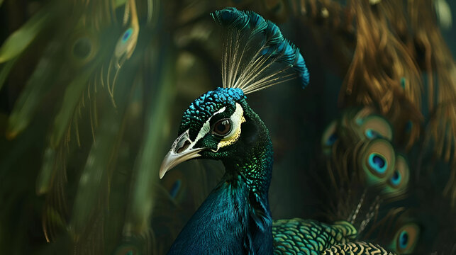 The Junglee peacock ,generative ai