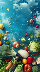 world food safety day background concept, space area for text