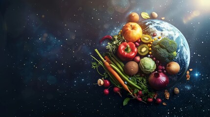 world food safety day background concept, space area for text