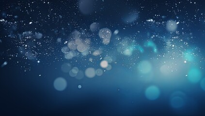 Obraz premium Dynamic Blue Bokeh Lights: Abstract Digital Art Design for Tech Video Presentations. 