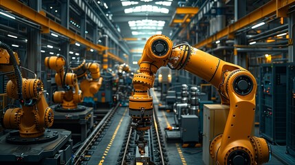 The hazardous location includes massive reactors and processing units, with the robot working seamlessly within this infrastructure, showcasing its integration into the industrial workflow. AI