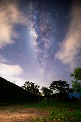 Milky way night sky