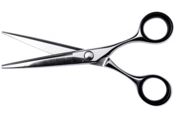 Surgical scissors, isolated white background, PNG di-cut style, realistic photo style, object as model