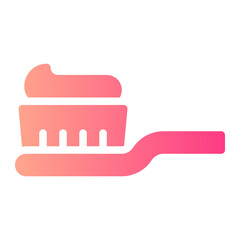 toothbrush gradient icon