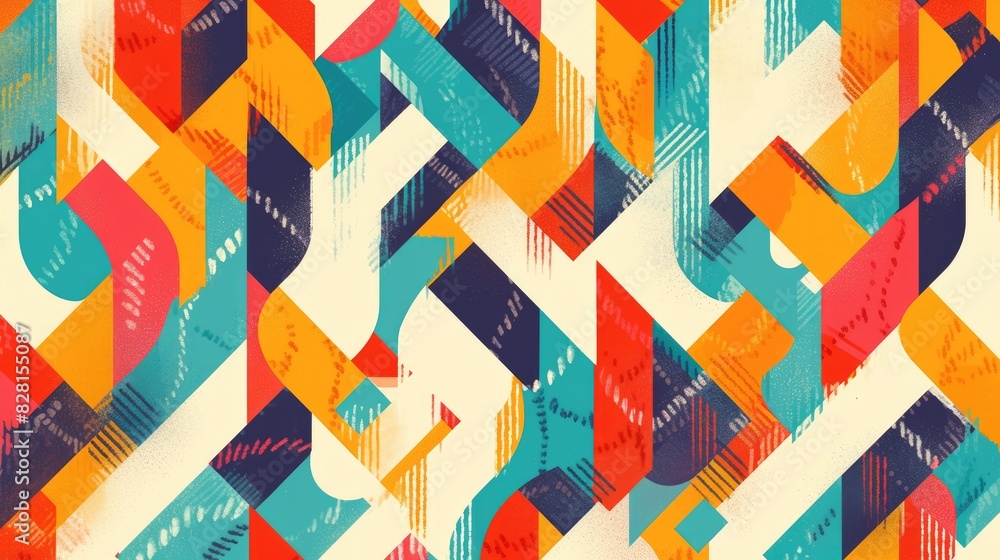 Poster a vibrant and abstract pattern perfect for backgrounds this decorative backdrop is versatile ideal f