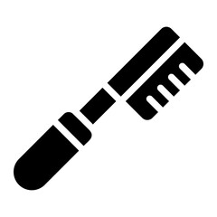 shower brush glyph icon
