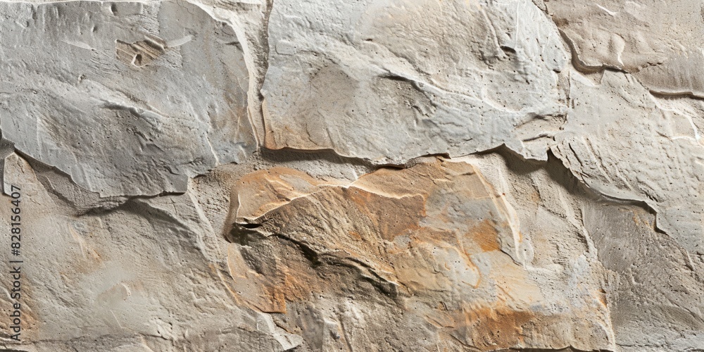 Poster natural stone wall displaying a harmonious blend of brown and tan tones, adding character to any set