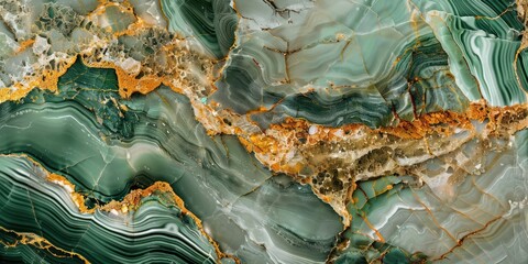 Obraz premium Green pine tosca color marble texture pattern luxury background.