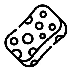 sponge line icon