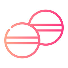 bath salt bomb gradient icon