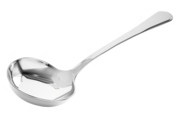 Ladle, isolated white background, PNG di-cut style, realistic photo style, object as model